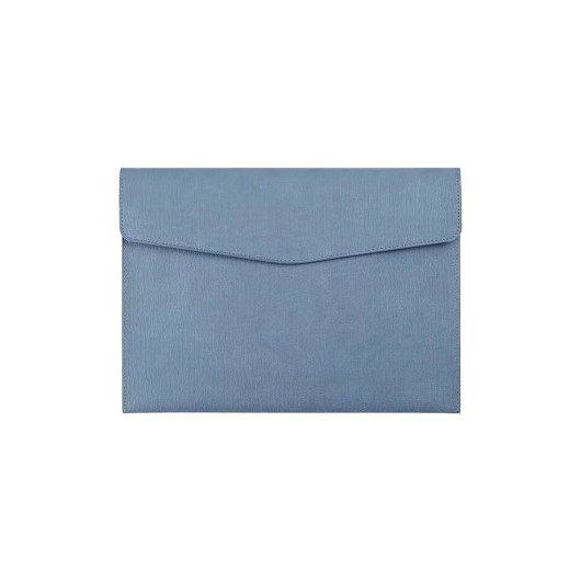 A4 Leather File Bags Lake Blue